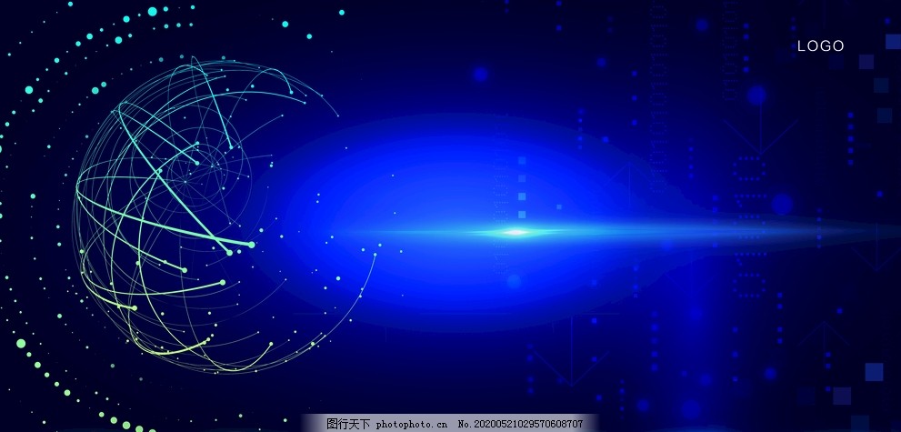 藍色背景下的電子技術 探索、創新與未來